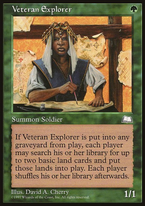 Veteran Explorer, Weatherlight #144, Magic: The Gathering card