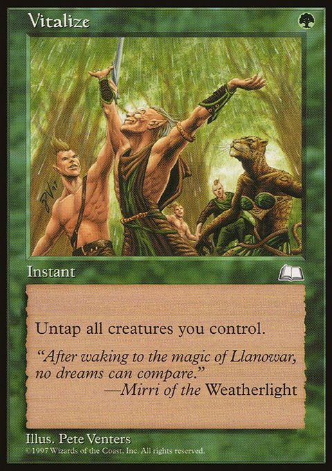 Vitalize, Weatherlight #145, Magic: The Gathering card