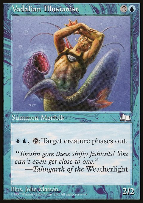 Vodalian Illusionist, Weatherlight #58, Magic: The Gathering card