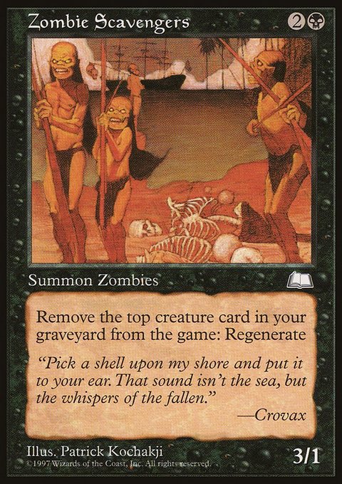 Zombie Scavengers, Weatherlight #87, Magic: The Gathering card