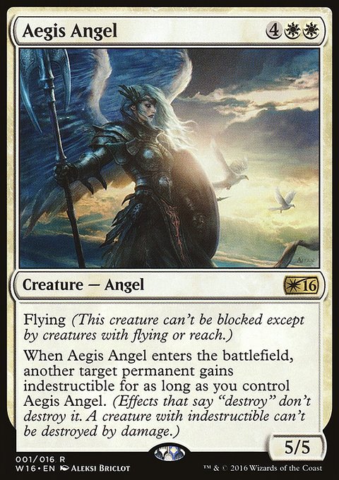 Aegis Angel, Welcome Deck 2016 #1, Magic: The Gathering card