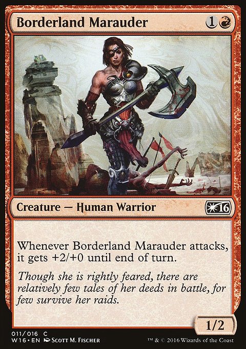 Borderland Marauder, Welcome Deck 2016 #11, Magic: The Gathering card