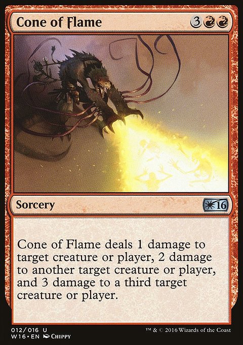 Cone of Flame, Welcome Deck 2016 #12, Magic: The Gathering card
