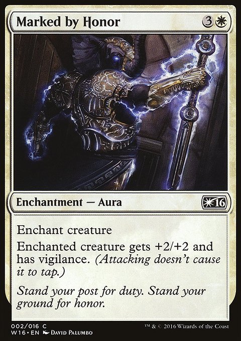 Marked by Honor, Welcome Deck 2016 #2, Magic: The Gathering card