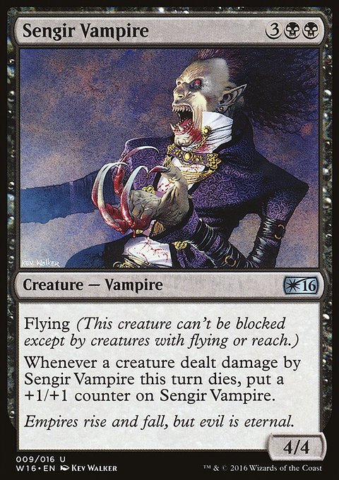 Sengir Vampire, Welcome Deck 2016 #9, Magic: The Gathering card