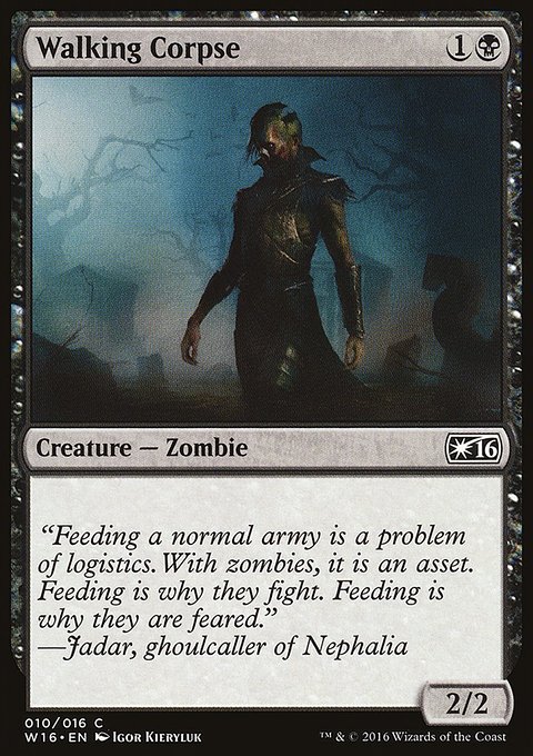 Walking Corpse, Welcome Deck 2016 #10, Magic: The Gathering card