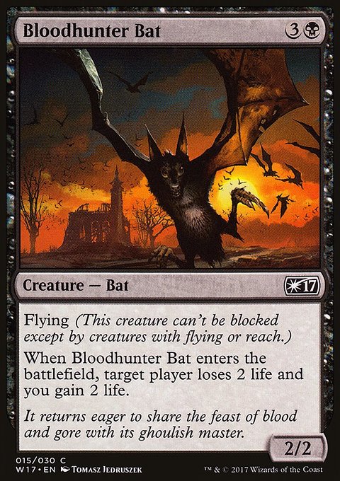 Bloodhunter Bat, Welcome Deck 2017 #15, Magic: The Gathering card