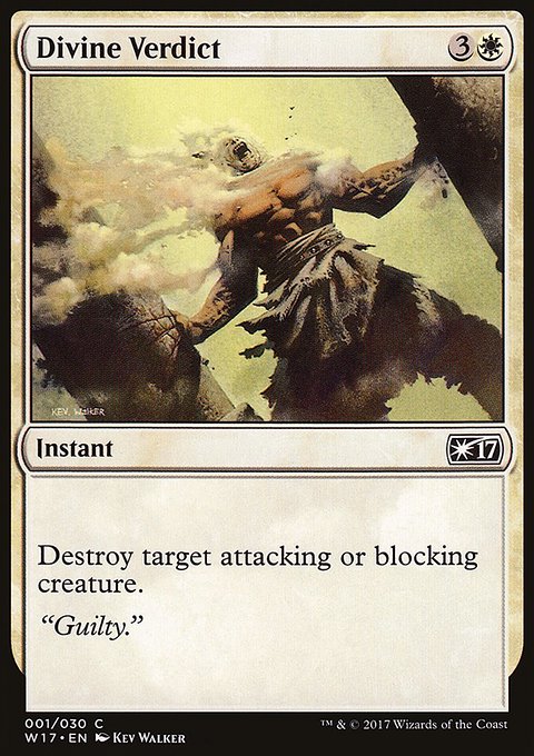 Divine Verdict, Welcome Deck 2017 #1, Magic: The Gathering card