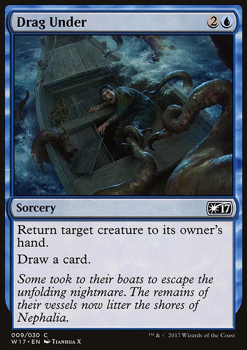 Drag Under, Welcome Deck 2017 #9, Magic: The Gathering card