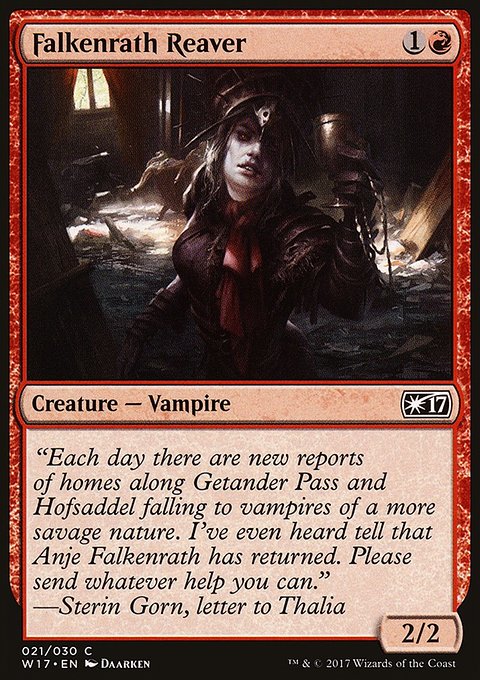 Falkenrath Reaver, Welcome Deck 2017 #21, Magic: The Gathering card