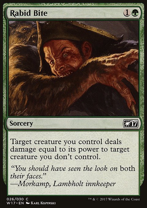 Rabid Bite, Welcome Deck 2017 #26, Magic: The Gathering card