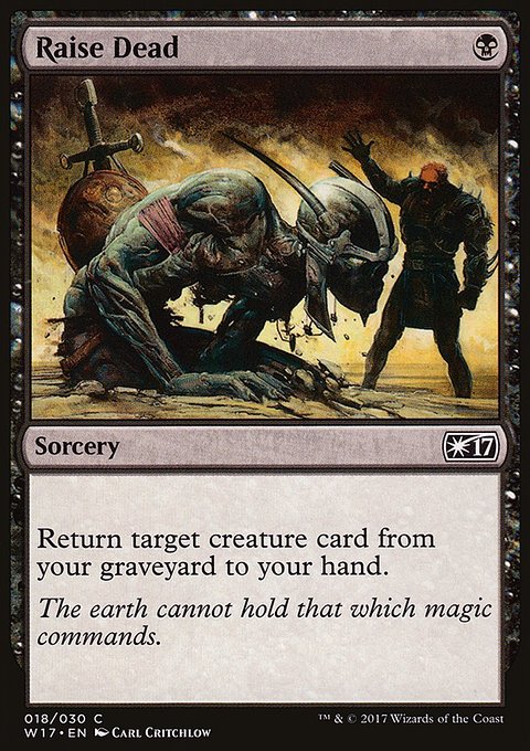 Raise Dead, Welcome Deck 2017 #18, Magic: The Gathering card
