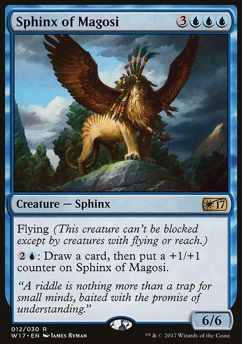 Sphinx of Magosi, Welcome Deck 2017 #12, Magic: The Gathering card