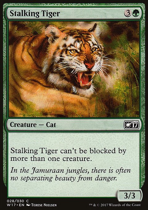 Stalking Tiger, Welcome Deck 2017 #28, Magic: The Gathering card