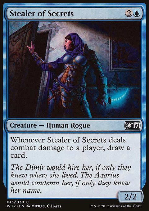 Stealer of Secrets, Welcome Deck 2017 #13, Magic: The Gathering card