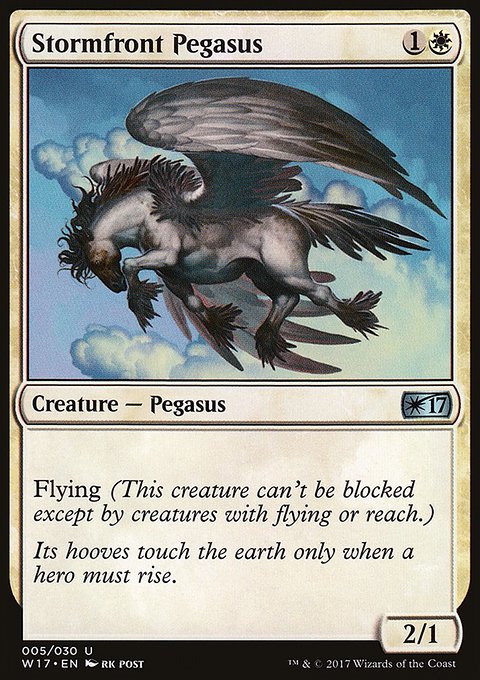 Stormfront Pegasus, Welcome Deck 2017 #5, Magic: The Gathering card