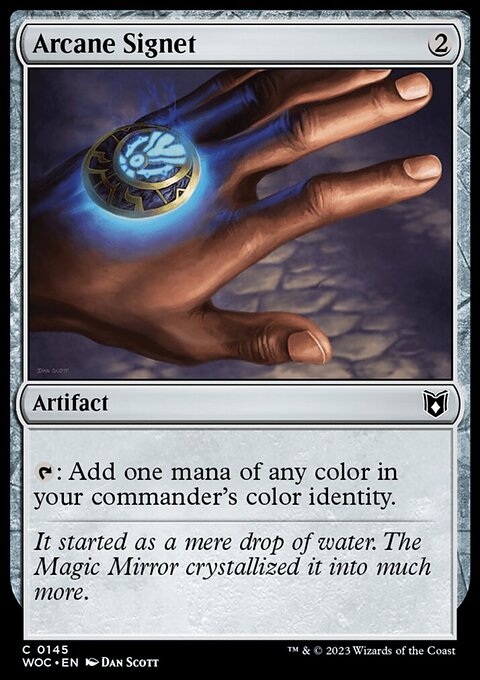 Arcane Signet, Wilds of Eldraine Commander #145, Magic: The Gathering card