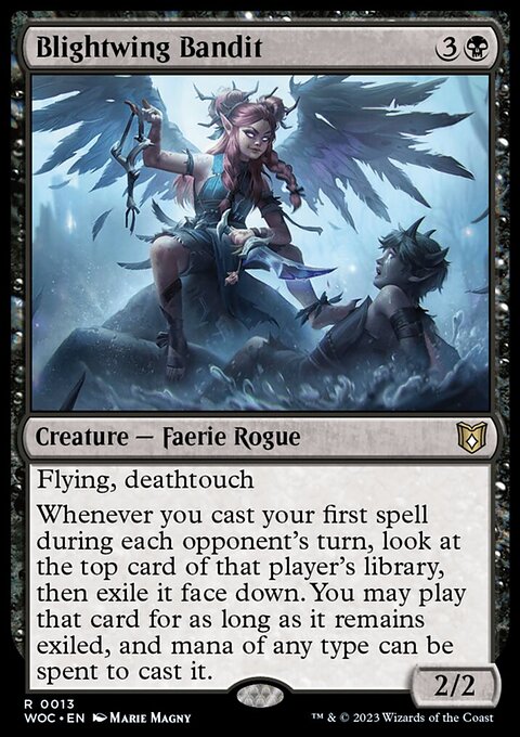 Blightwing Bandit, Wilds of Eldraine Commander #13, Magic: The Gathering card