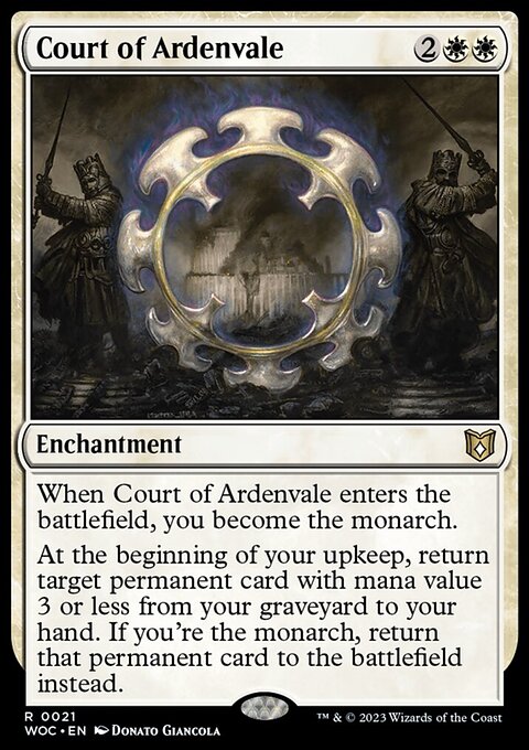 Court of Ardenvale, Wilds of Eldraine Commander #21, Magic: The Gathering card
