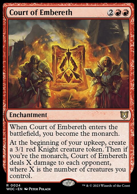 Court of Embereth, Wilds of Eldraine Commander #24, Magic: The Gathering card