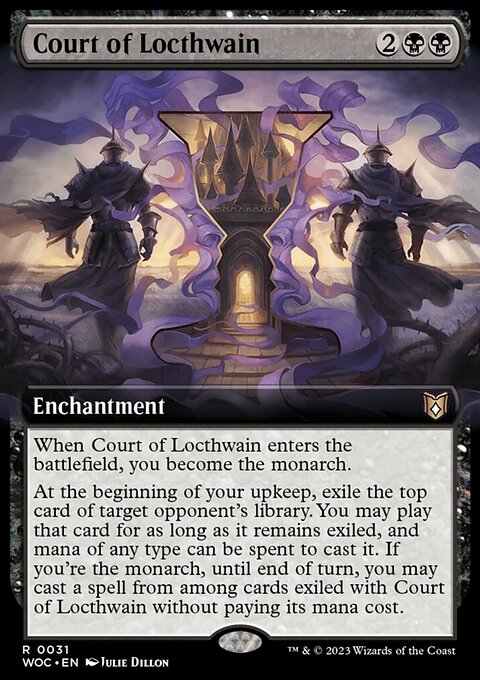 Court of Locthwain, Wilds of Eldraine Commander #31, Magic: The Gathering card