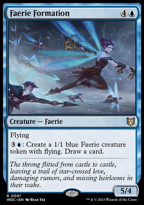 Faerie Formation, Wilds of Eldraine Commander #91, Magic: The Gathering card