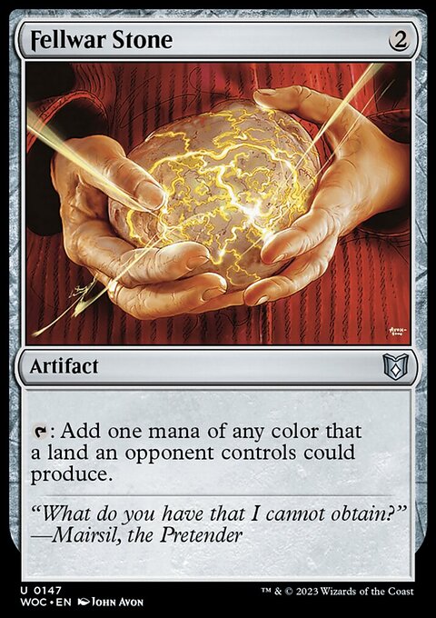 Fellwar Stone, Wilds of Eldraine Commander #147, Magic: The Gathering card