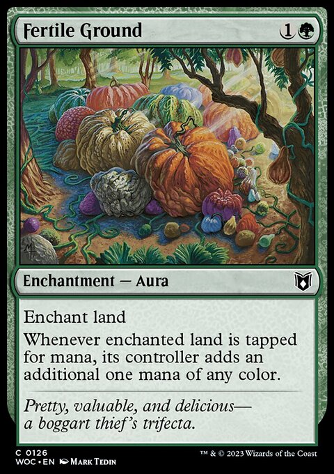 Fertile Ground, Wilds of Eldraine Commander #126, Magic: The Gathering card