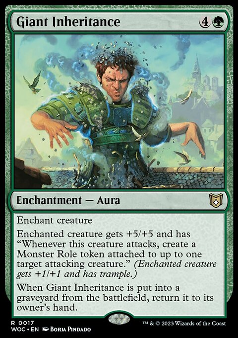 Giant Inheritance, Wilds of Eldraine Commander #17, Magic: The Gathering card