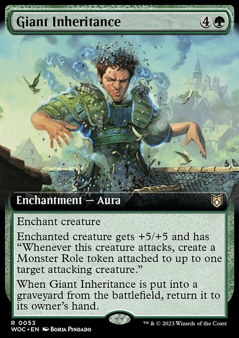 Giant Inheritance, Wilds of Eldraine Commander #53, Magic: The Gathering card