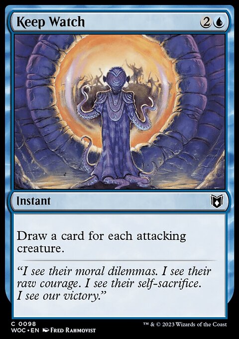 Keep Watch, Wilds of Eldraine Commander #98, Magic: The Gathering card