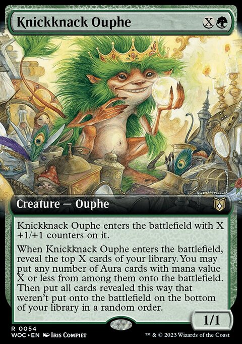 Knickknack Ouphe, Wilds of Eldraine Commander #54, Magic: The Gathering card