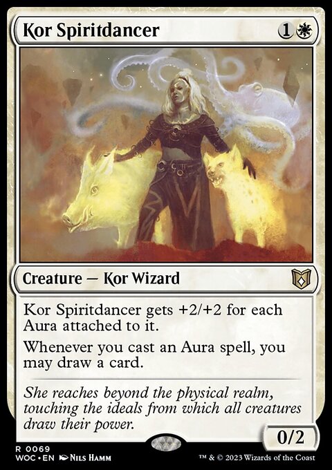 Kor Spiritdancer, Wilds of Eldraine Commander #69, Magic: The Gathering card