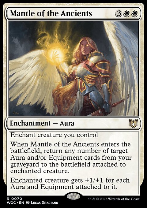 Mantle of the Ancients, Wilds of Eldraine Commander #70, Magic: The Gathering card