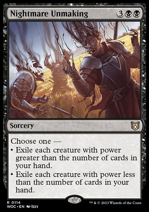 Nightmare Unmaking, Wilds of Eldraine Commander #114, Magic: The Gathering card