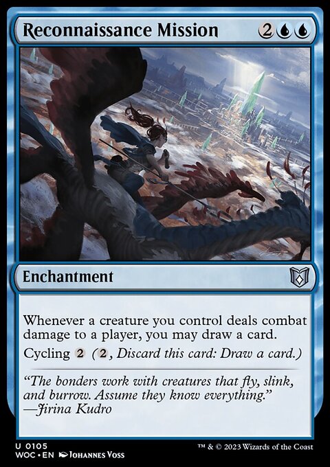 Reconnaissance Mission, Wilds of Eldraine Commander #105, Magic: The Gathering card