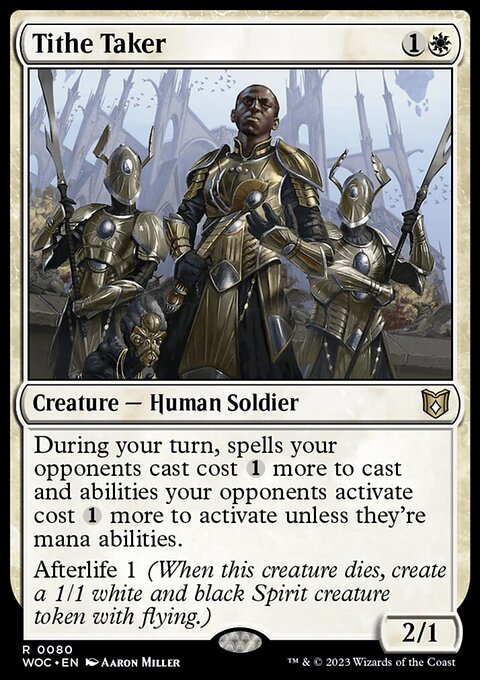 Tithe Taker, Wilds of Eldraine Commander #80, Magic: The Gathering card