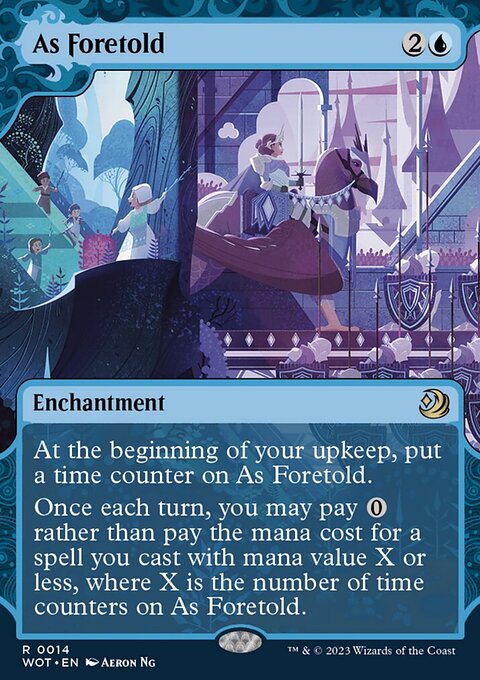 As Foretold, Wilds of Eldraine: Enchanting Tales #14, Magic: The Gathering card