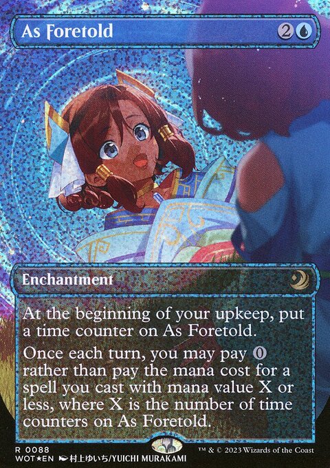 As Foretold, Wilds of Eldraine: Enchanting Tales #88, Magic: The Gathering card
