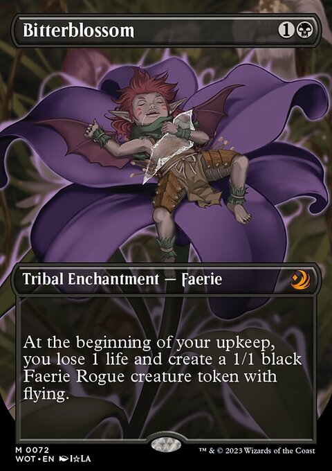 Bitterblossom, Wilds of Eldraine: Enchanting Tales #72, Magic: The Gathering card