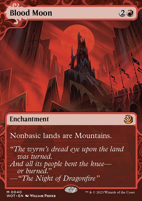 Blood Moon, Wilds of Eldraine: Enchanting Tales #40, Magic: The Gathering card