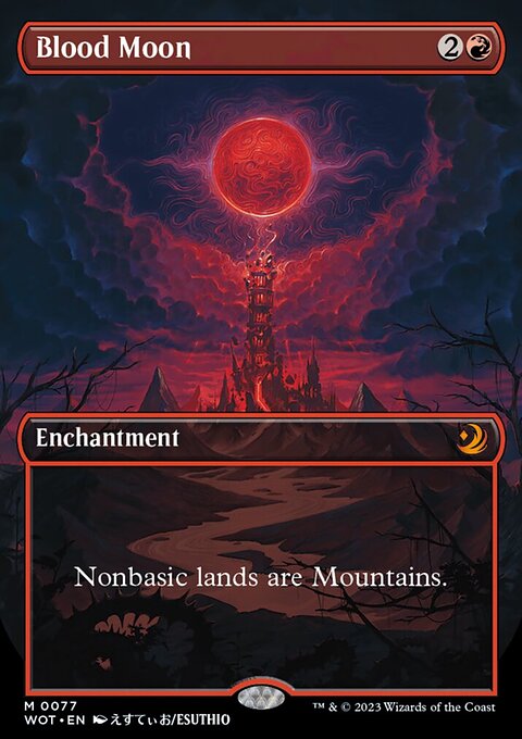 Blood Moon, Wilds of Eldraine: Enchanting Tales #77, Magic: The Gathering card