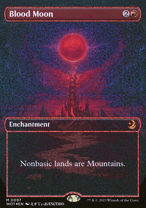 Blood Moon, Wilds of Eldraine: Enchanting Tales #97, Magic: The Gathering card