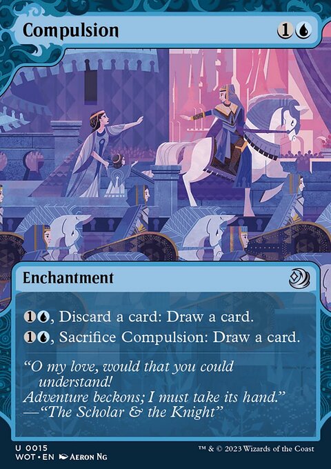 Compulsion, Wilds of Eldraine: Enchanting Tales #15, Magic: The Gathering card