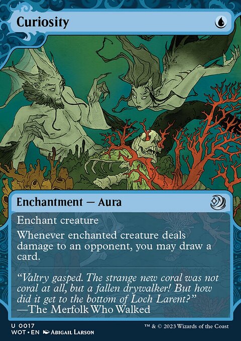 Curiosity, Wilds of Eldraine: Enchanting Tales #17, Magic: The Gathering card