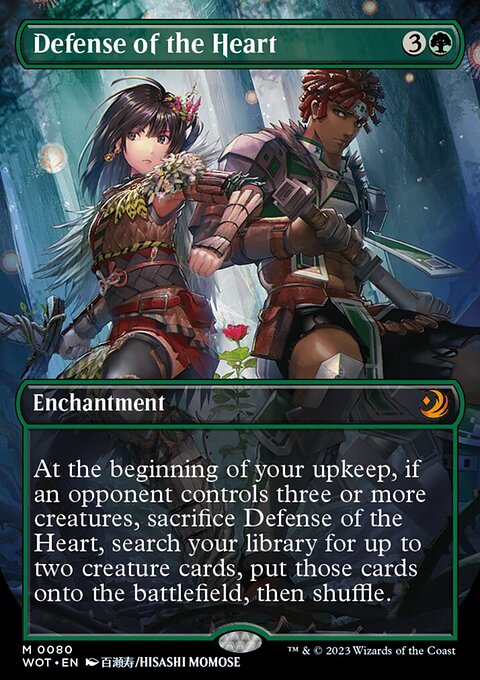 Defense of the Heart, Wilds of Eldraine: Enchanting Tales #80, Magic: The Gathering card