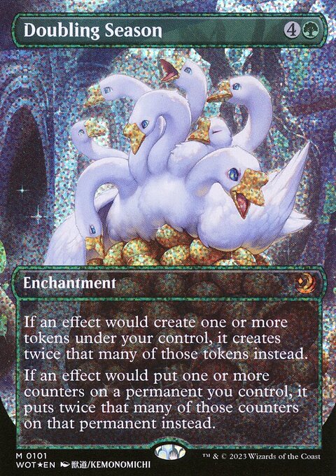 Doubling Season, Wilds of Eldraine: Enchanting Tales #101, Magic: The Gathering card