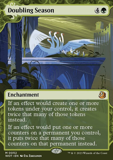 Doubling Season, Wilds of Eldraine: Enchanting Tales #52, Magic: The Gathering card