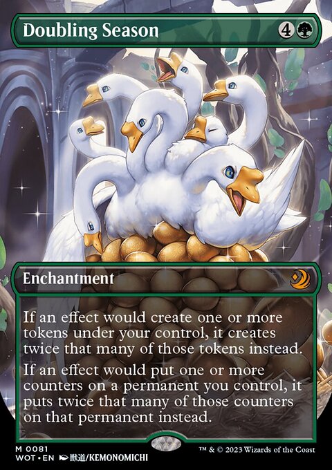 Doubling Season, Wilds of Eldraine: Enchanting Tales #81, Magic: The Gathering card