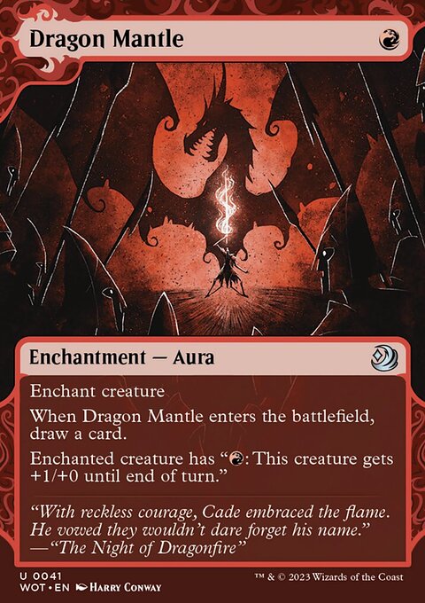 Dragon Mantle, Wilds of Eldraine: Enchanting Tales #41, Magic: The Gathering card